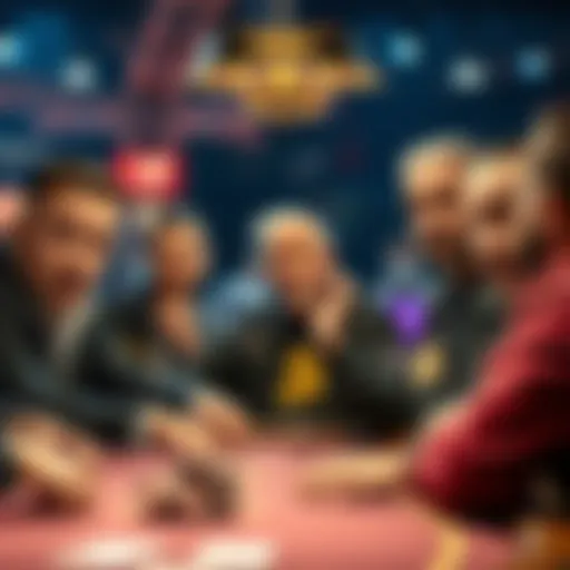 A group of poker players looking surprised at a table after a rakeback claim