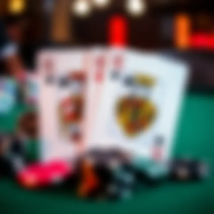 A pair of Kings displayed on a poker table, symbolizing the decision to fold in a game