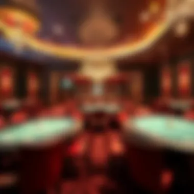 Empty poker tables in Resorts World Las Vegas as the poker room prepares to close at the end of the month