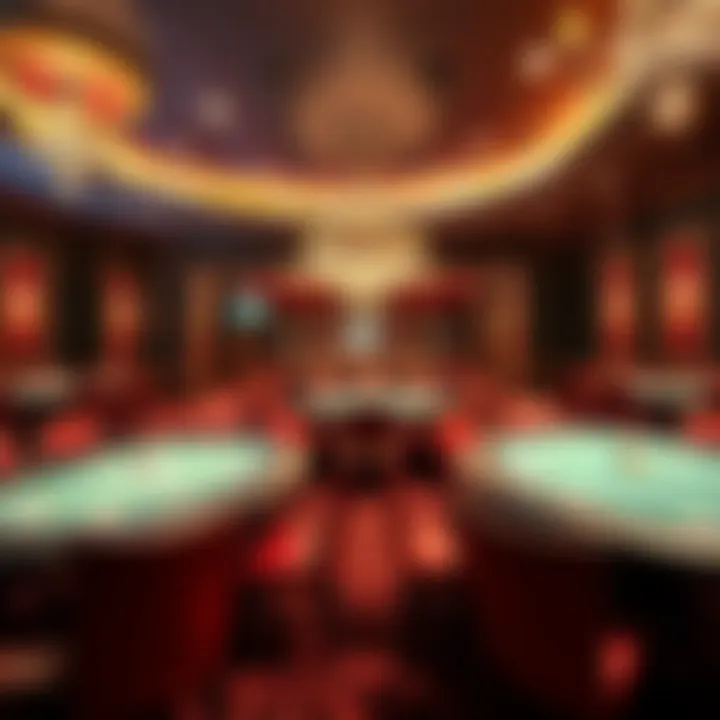 Empty poker tables in Resorts World Las Vegas as the poker room prepares to close at the end of the month