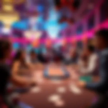 Poker Table on Allure of the Seas Enjoying a game of poker at the casino table on the Allure of the Seas cruise ship, surrounded by lively atmosphere.