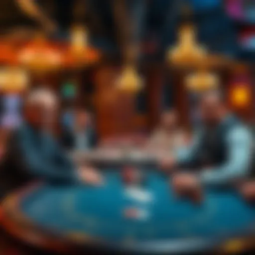 Players enjoying 1/2 or 2/2 poker games at a casino table in Belgium