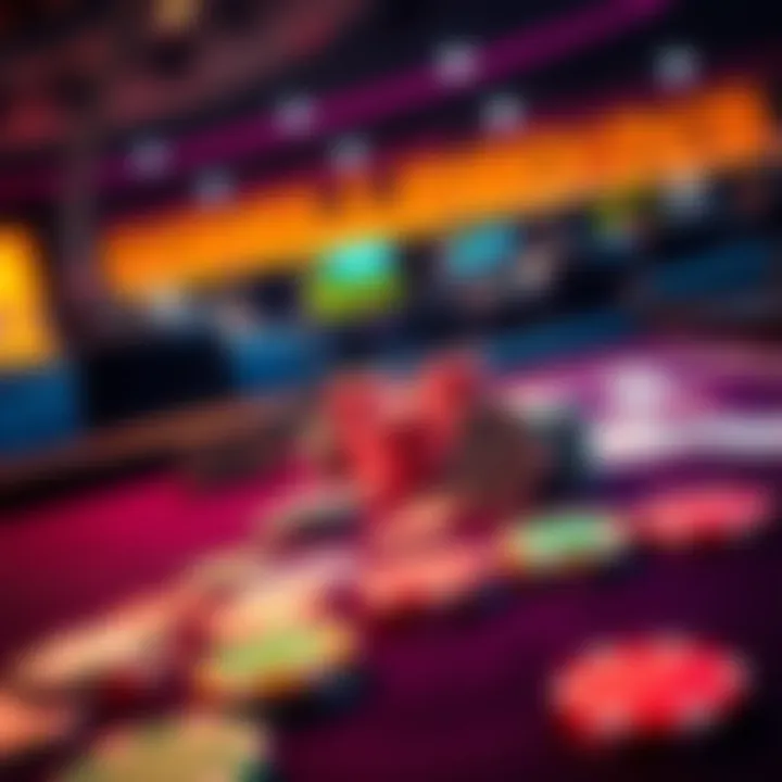 A poker table featuring colorful chips and cards, highlighting the GGMILLION$ event excitement