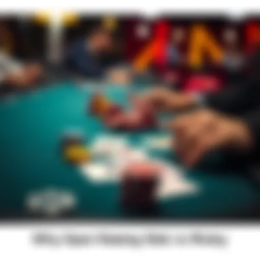 A close-up of a poker table showing chips and cards during a live game, highlighting a player contemplating a 5bb raise