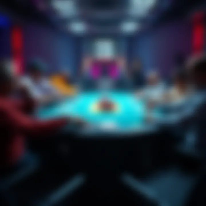 A poker table showing players who are calling bets instead of folding, illustrating limp-calling behavior in a tournament setting.