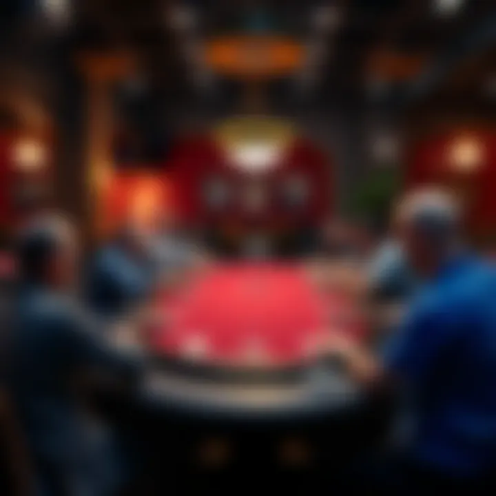 Group of players at a poker table in a local setting