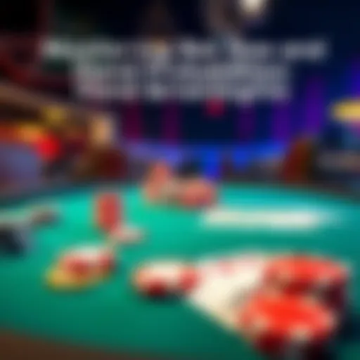 A poker table setup featuring chips and cards, illustrating decision-making in gameplay.