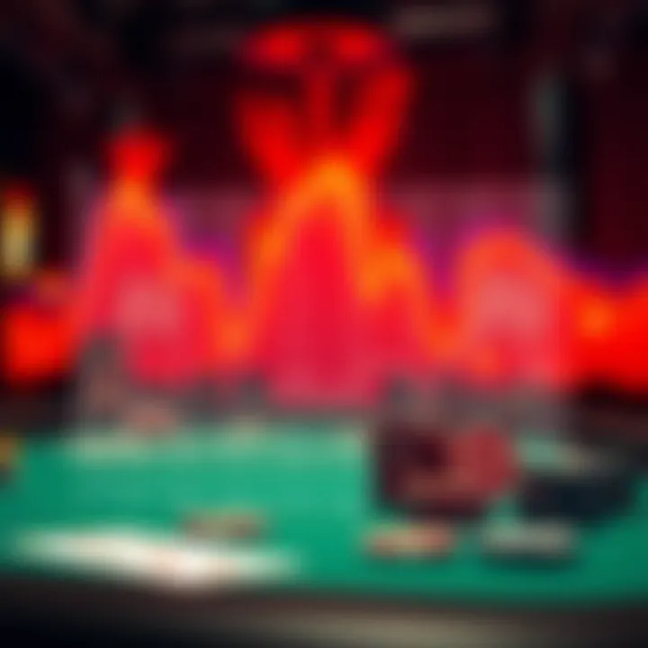 A visual representation of a poker player's Win/Loss graph showing trends and fluctuations.