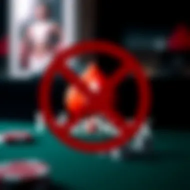 PokerStars logo showing a ban symbol over it, representing the 2011 U.S. ban impact on the company