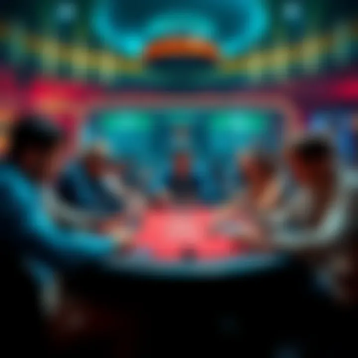 PokerStars Microstakes Table A poker table with players in action, focusing on casual players facing challenges after rake increase at PokerStars microstakes.