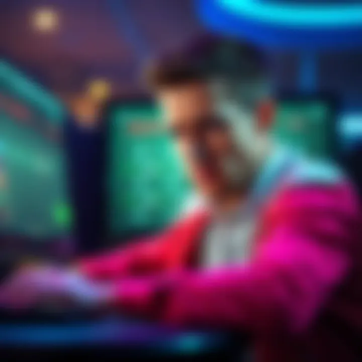 PokerStars Withdrawal Warning A concerned player looking at a computer screen showing withdrawal issues with PokerStars.