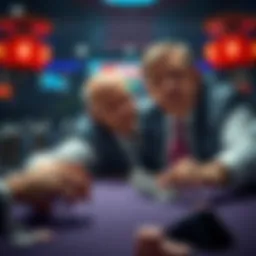 A defeated former politician reacts after losing a huge $1 million pot to Alan Keating, showing disappointment and frustration at a card table.