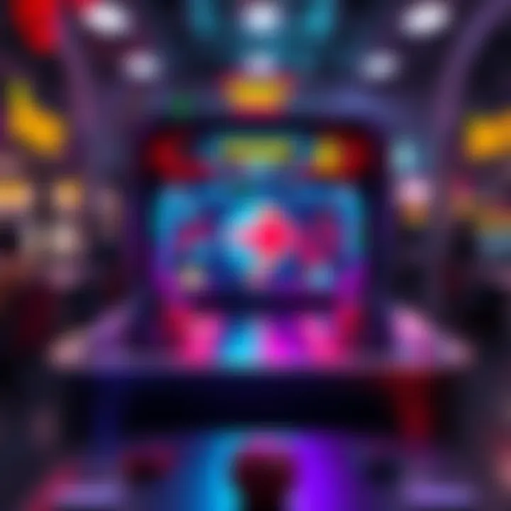 A vibrant game screen featuring PongBot in action with colorful graphics and player controls.