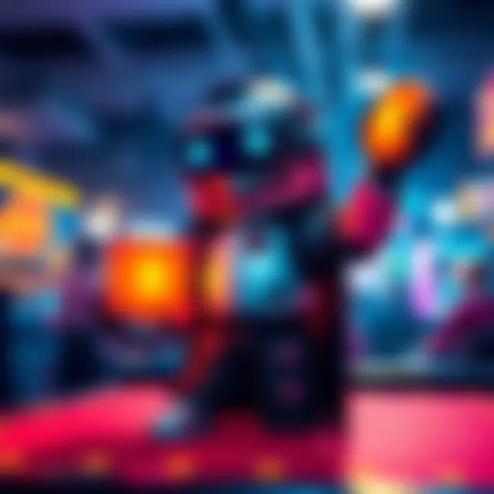 PongBot celebrating a gaming win with a cash symbol