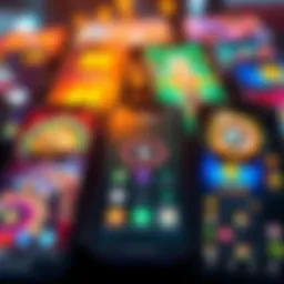 A variety of online casino apps displayed on smartphones, highlighting local and crypto platforms.