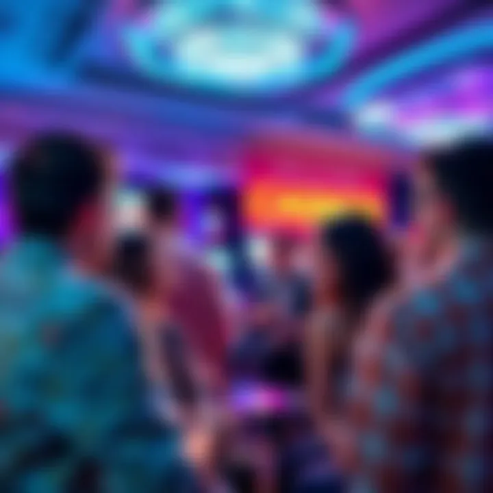 People discussing their favorite online casinos in a lively forum setting