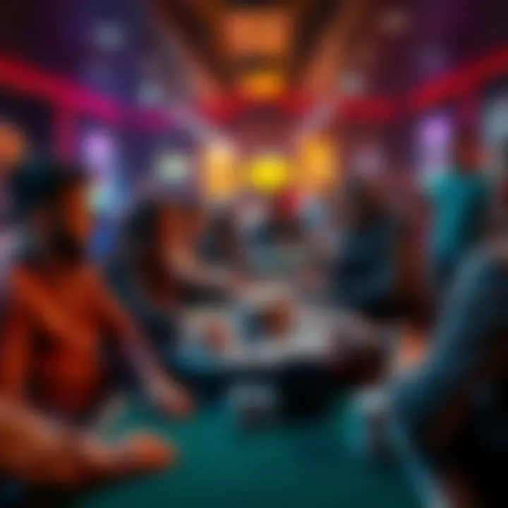 A group of people playing various no limit games together, sharing their favorites and enjoying the experience