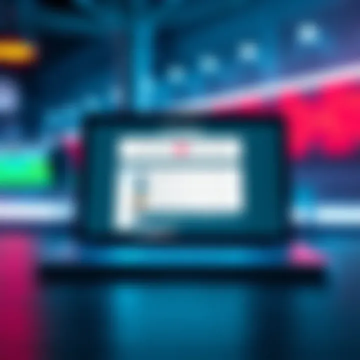 A laptop showing error messages while trying to post content about Fanduel and Bet365