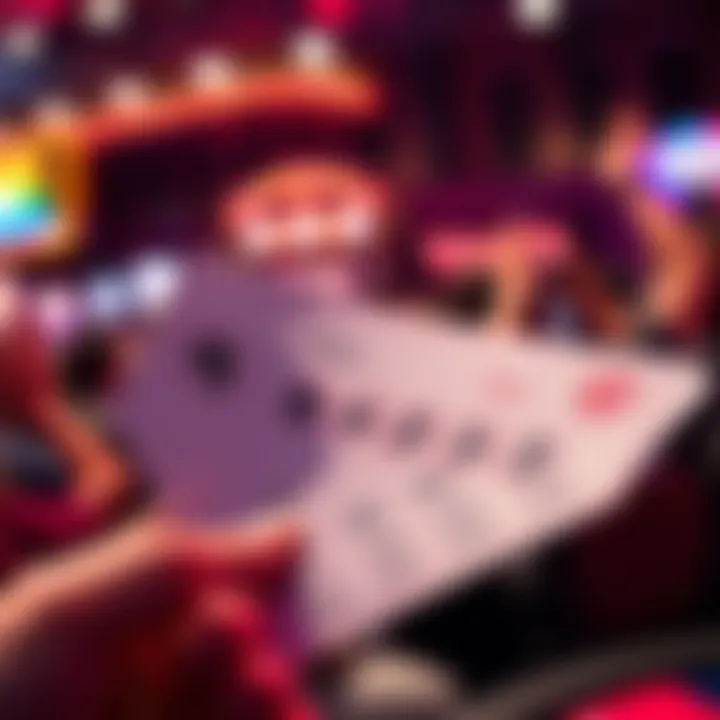 A close-up of Powerball tickets and the winning numbers drawn, showing excitement among players