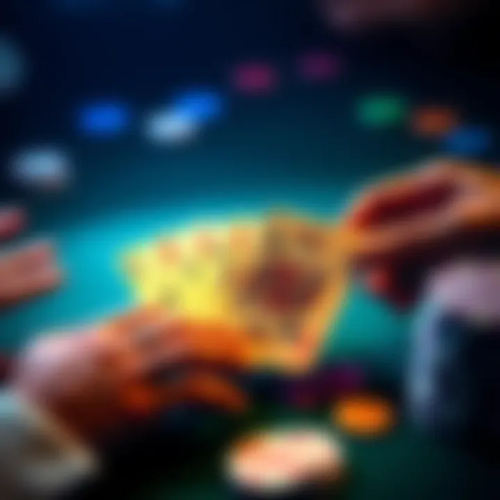 A detailed visual representation of poker hands and preflop frequency strategies