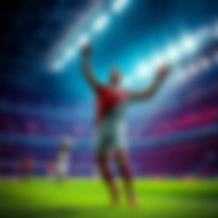 Premier League Betting Safety A soccer player celebrating a goal in a Premier League match, symbolizing excitement for bettors.