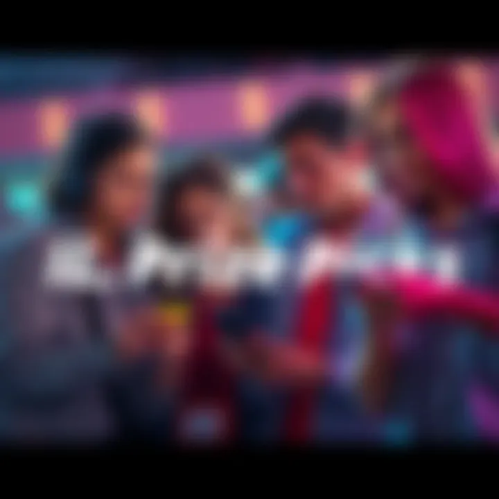 A group of people looking frustrated while checking their phones, discussing betting losses and wins related to Prize Picks