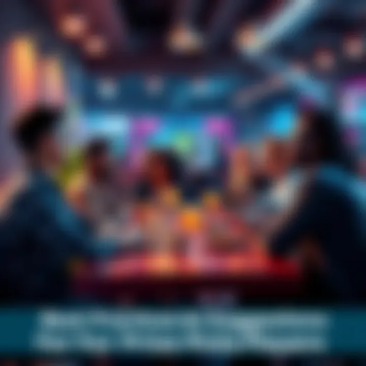 A group of diverse players discussing strategies for Prize Picks at a table with snacks and drinks