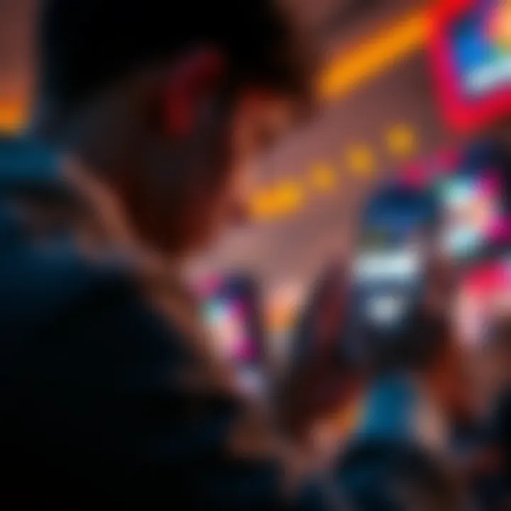 A person looking at a PrizePicks account listing on their phone, considering a purchase.