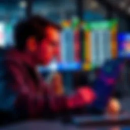 A close-up of a person analyzing live game statistics on a laptop, contemplating betting decisions after the early payout feature launch.