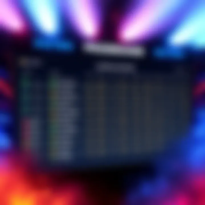 PrizePicks Leaderboard Overview A visual representation of the PrizePicks leaderboard showing player rankings and ratings system