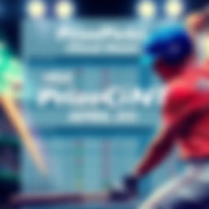 A cheat sheet showing top MLB picks for PrizePicks, with baseball graphics and player stats