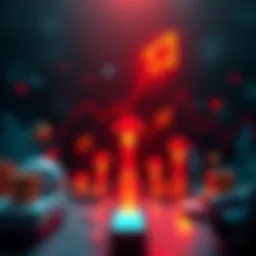 A graphic showing upward arrows and financial symbols representing profit growth, with bounds and assists highlighted, symbolizing strategies for increased revenue.