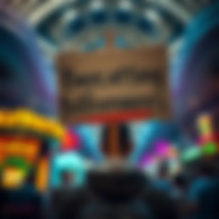 Protest Against Gambling Companies A person holds a sign saying 'Boycott Billionaires' with a background of a casino, symbolizing the fight against gambling addiction and wealthy corporations.