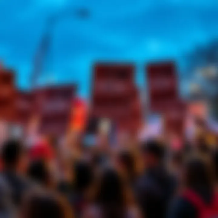 People holding signs in a demonstration, showing their support for social issues.