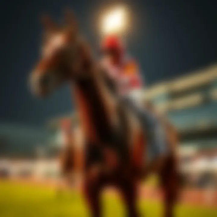 PUMA the horse after the race PUMA, a racehorse, stands proudly after finishing second in the Penn Derby, showcasing its talent and strength.
