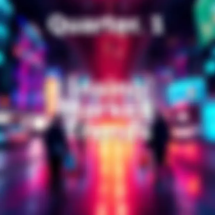 A graphic showing rising market trends and key insights for the first quarter of 2025.