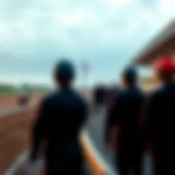 Racing stewards monitoring a horse race at an American racetrack, ensuring fair play and integrity.