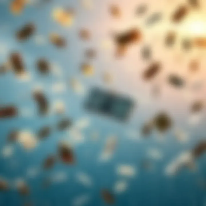 Cash falling from the sky representing financial opportunities