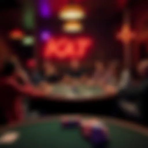 Group of friends playing poker at the KitKat Club in Portland, enjoying a rake-free game with volunteer dealers