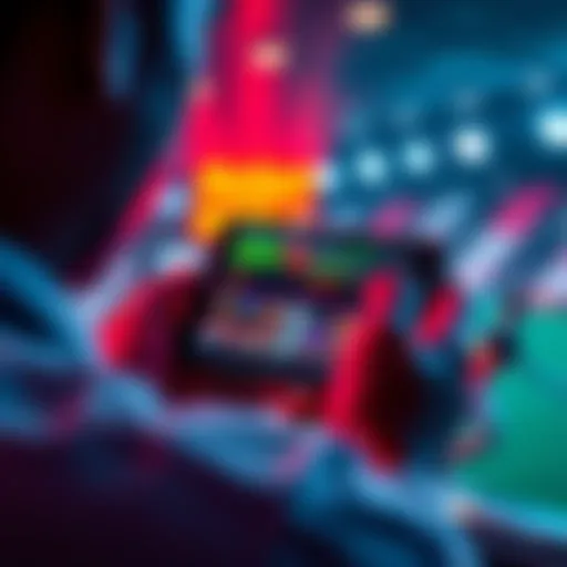 A person using the Rebet app on a smartphone, showing live betting options and casino games on the screen