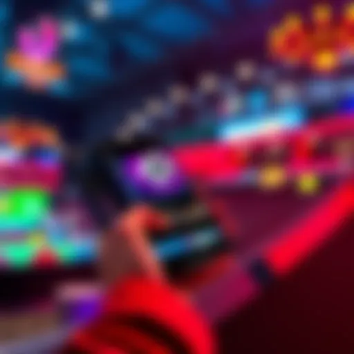 A user enjoying the Rebet app on their smartphone, featuring live betting and casino games