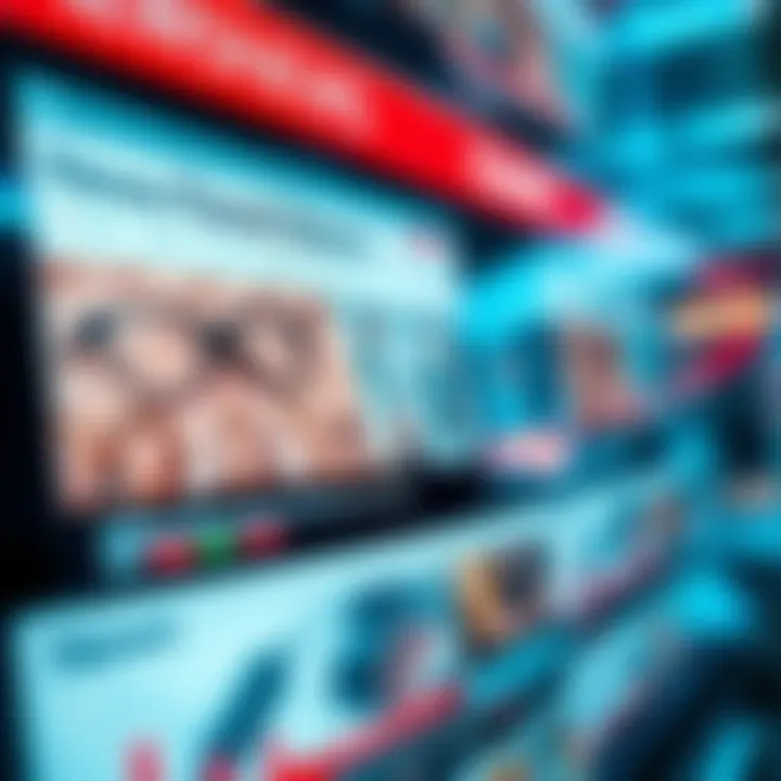 A close-up of a digital screen displaying news articles about Ws and their future impact.