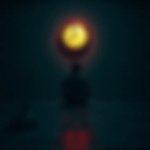 A person sitting alone in a dimly lit room, looking contemplatively at a clock showing 2200 hours, symbolizing doubt in life choices.