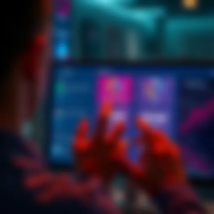 A person looking at a screen displaying reload notifications and bonus updates, with visual cues indicating timing differences between posts and bonuses.