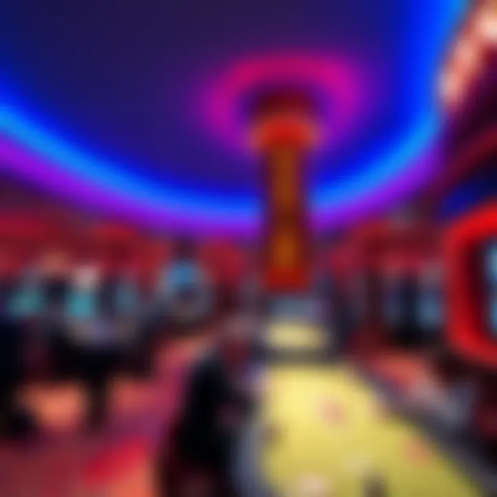 Resorts World NYC Table Games Opening A view of the new table games area at Resorts World New York City with people playing and enjoying the atmosphere.