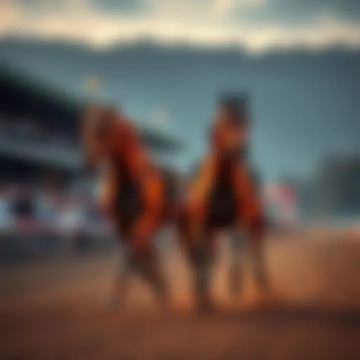 Two riderless horses cross the finish line at Mountaineer, showcasing a surprising outcome in a race.