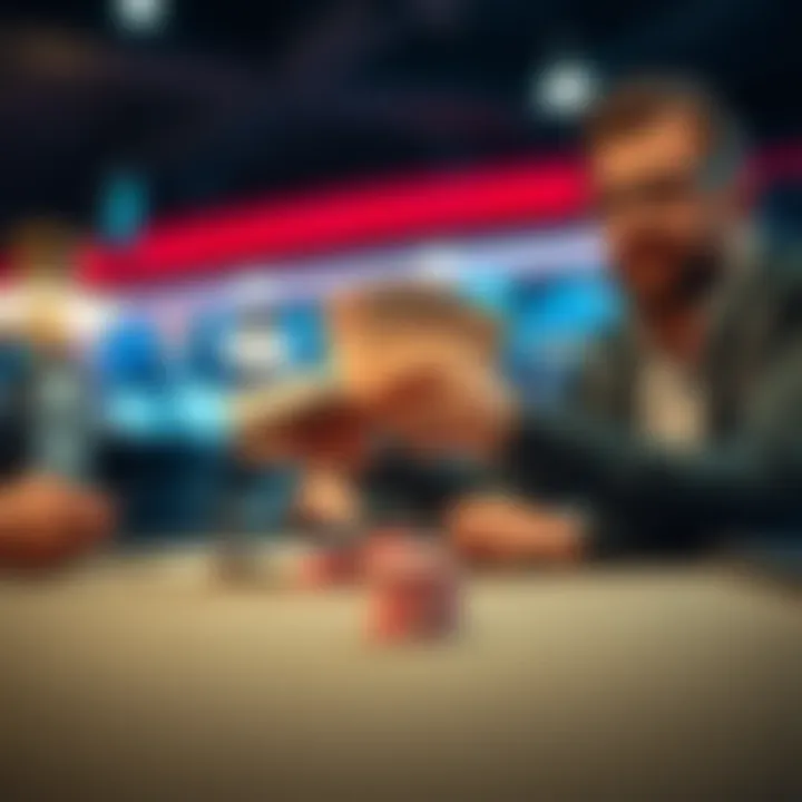 Robl Folds KK in Showdown Robl folding a hand of Kings in a poker game while Mike bluffs confidently across the table