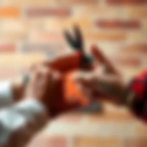 Two hands showing Rock and Scissors in a competitive game of Rock Paper Scissors