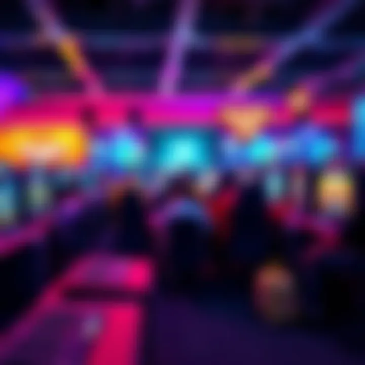 Exciting Online Gaming Experience A vibrant scene showcasing players enjoying various online games on Roobet, with colorful graphics and thrilling gameplay.