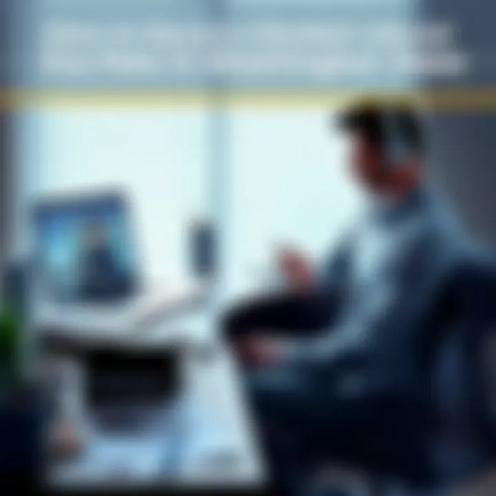 Roobet Refund Process A person sitting at a desk with a laptop, discussing Roobet refunds via live chat with a customer service representative, surrounded by paperwork and notes.